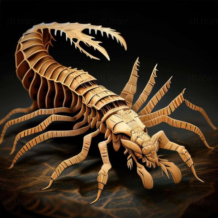 3D model Scolopendra oraniensis (STL)